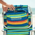 thumbnail image 4 of Tommy Bahama Striped Beach Chair with Insulated Cooler and Storage Pouch, 4 of 7