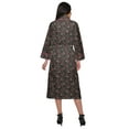 thumbnail image 3 of Moomaya Printed Long Robe With Pockets Cotton Bride Getting Ready Dress, 3 of 6