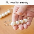 thumbnail image 5 of 16 Counts Pearl Brooch Pins, No Sewing Sweater Shawl Safety Pins, Cardigan Collar Safety Pins for Women Faux Pearl Clothing Dresses Decoration Pant Tightener, Mixed Style, 5 of 5