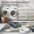 thumbnail image 5 of ODIKA 6'x9' Machine Washable Non-Slip Area Rug, Minimalist Abstract Swirls Accent High Traffic Rug, Gray, 136145, 5 of 7