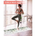 thumbnail image 2 of Eucalyptus Leaf Yoga Towel for Hot Yoga Non Slip, Weeping Green Botanical Summer Yoga Mat Towel Absorbent Yoga Sweat Towels Microfiber Hot Yoga Blanket for Bikram Pilates 26"x70", 2 of 7
