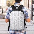 thumbnail image 5 of Uemuo Elegant ice skates snowflakes Printed Durable 17-inch Student Backpack - Lightweight, Waterproof, Adjustable Straps, Ideal for School, Work, Travel, 5 of 5