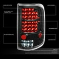thumbnail image 2 of DNA Motoring For 2004-2008 Ford F150/LOBO Black Clear LED Tail Light Lamps Pair Replacement, 2 of 9
