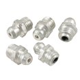 thumbnail image 1 of Plateado M8 X 1mm Rosca Macho Boquilla de Engrasador Recto Zerk 5Pcs, 1 of 1