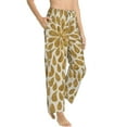thumbnail image 3 of Kdxio Women's Comfy Stretch Gold DropsPrint Drawstring Pajama Pants-Small, 3 of 9
