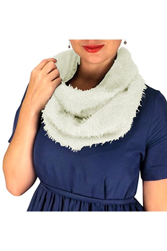 Faux Fur Warm Cozy Winter Infinity Loop Cowl Scarves