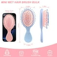 thumbnail image 4 of 12pcs Mini Wet Hair Brush for Women Teen Girls Toddler Wet Dry Hair, Travel Hairbrush, Valentines Day Bulk Gifts, Bachelorette Party Favors, Bridesmaid Gift Spa Party Supplies, Stocking Stuffers, 4 of 4