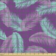 thumbnail image 2 of Feather Upholstery Fabric by the Yard, Botanical Inspired Motifs Silhouette in Vivid Purple Tones Print, Decorative Fabric for DIY and Home Accents, Fuchsia Pale Pink by Ambesonne, 2 of 5