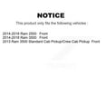 thumbnail image 2 of Kugel Front Wheel Bearing Hub Assembly 70-515162 for Car Ram 2500 3500, 2 of 11