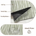 thumbnail image 6 of Round Area Rug 8 Ft, Green Waves Stripes Washable Non-Slip Circle Carpet for Living Room/Bedroom, Vintage Minimalist Lines Texture Collection Low-Profile Large Area Rugs for Indoor, 6 of 8