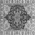 thumbnail image 1 of Ahgly Company Indoor Square Geometric Gray Traditional Area Rugs, 3' Square, 1 of 4