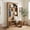 Brown1, variant on 70.8 Inch Hall Tree with Bench and Shoe Storage, 3-In-1 Entryway Coat Rack with 4 Hooks, Slim Wooden Organizer for Mudroom Hallway Bedroom Modern Decor (Black)