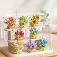 thumbnail image 3 of Funtogether Toys Flower Basket Building Set, Artificial Flowers Building Blocks, Botanical Collection Creative DIY Toy for Home Decor, Never-Withering Blooms, Gift for Adults and Teens (8 Styles), 3 of 6