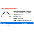 thumbnail image 2 of Front Right Brake Hose - Compatible with 1989 - 1994 Ford Ranger RWD 1990 1991 1992 1993, 2 of 2
