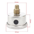 thumbnail image 3 of 2X Adjustable 0-160 PSI Fuel Oil Pressure Regulator Gauge Chrome Silver Universal, 3 of 6