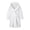Pure White, variant on LYMAYTER Kids Boys Girls Hooded Robe Solid Color Warm Bathrobe Comfortable Home Bath Gown With Pocket for 2-12Y Toddler