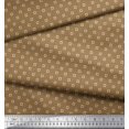 thumbnail image 3 of Soimoi Poly Georgette Fabric Swimming Ring Small Print Fabric by The Yard 52 Inch Wide, 3 of 3