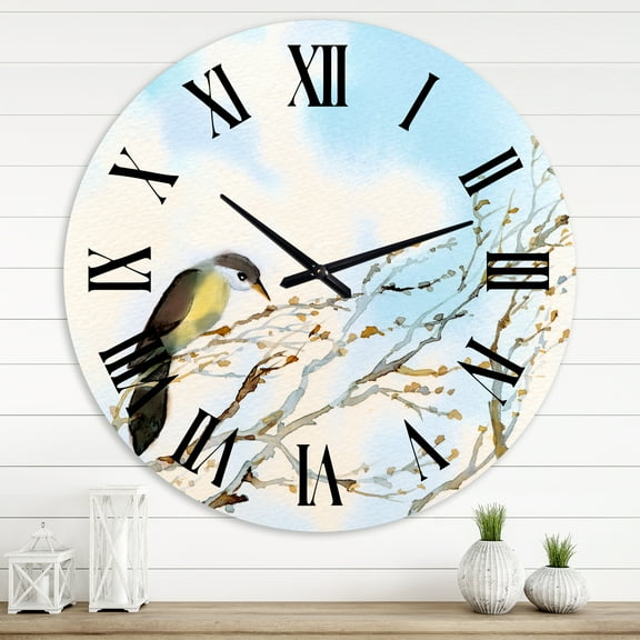 Designart 1 in Quartz Traditional Wall Clock