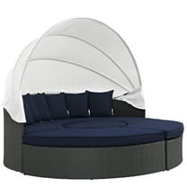 Ergode Sojourn Outdoor Patio Sunbrella Daybed - Canvas Navy