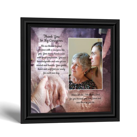 Thank You to My Caregiver Picture Frame, Caregiver Appreciation Gift for Nurse or Friend