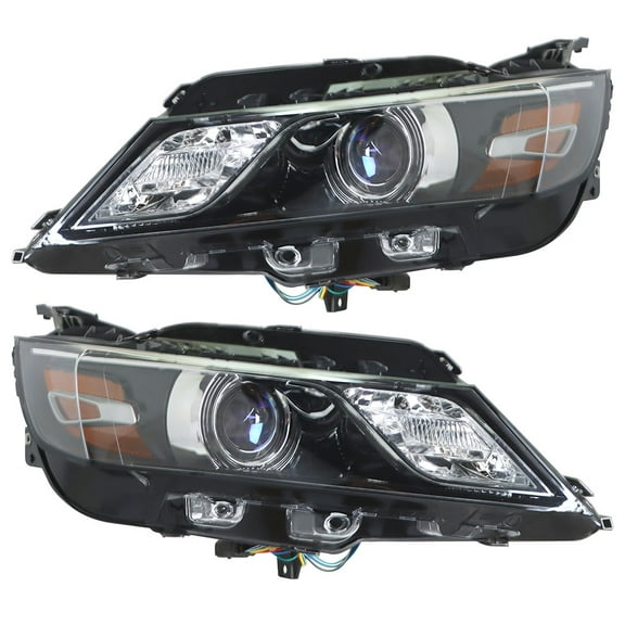 Genrics Headlights Assembly Repalcement for 2015 2016 2017 2018 2019 Chevy Impala Halogen Model Pair Driver and Passenger Side