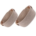 thumbnail image 3 of GETAJGHSD Small Storage Basket Khaki Woven 2Pcs 11X8.7X4.3In, 3 of 7