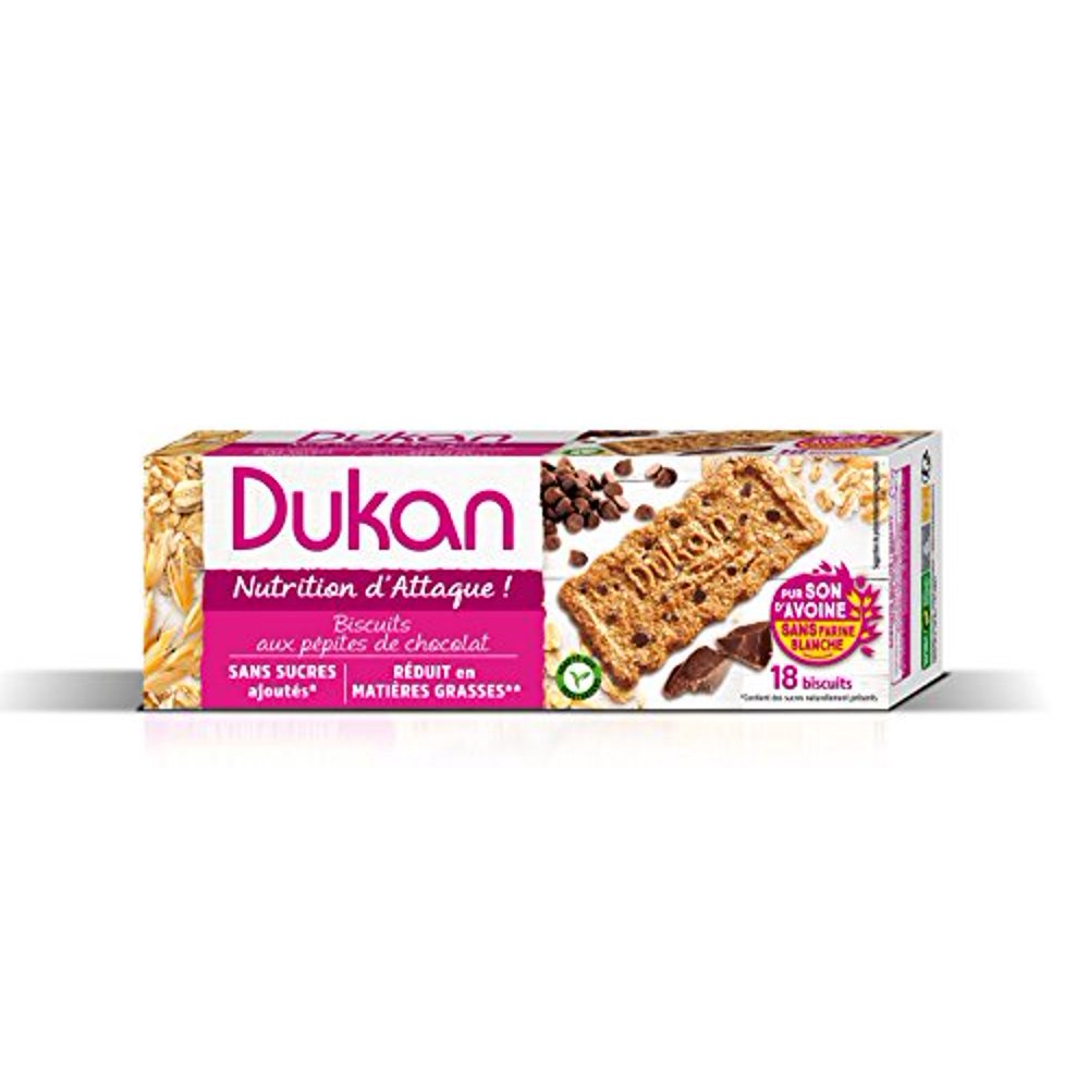 Dukan Diet Oat Bran Cookies, Chocolate Chip , 9.6 Ounce