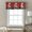 Black Red, variant on Kitchen Curtain Valance Pastoral Wildflowers Bird Rod Pocket Window Valances,Country Floral Art Small Windows Treatment for Living Room Bedroom,54"x18"