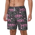 thumbnail image 2 of Uemuo Lovely Mom Ever Pattern Mens Swim Trunks Quick Dry Board Shorts with Mesh Lining, Stretch Beach Shorts Quick Dry No-Chafing Board Shorts-Medium, 2 of 9