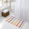 thumbnail image 2 of Hallmark Multicolor Chromatic Grid Cotton Rich Bath Rug, 20" x 30", 2 of 5
