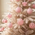 thumbnail image 3 of 35 Pcs Pink Christmas Balls Assorted Christmas Tree Ball Ornaments Shatterproof Plastic Hanging Decorations Xmas Bulbs for Tree Party Holiday Decor, 3 of 7