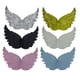 thumbnail image 5 of Alas de ángel multicolores de oro blanco, accesorios para manualidades navideñas, decoración para tartas, alas de plástico de 8/10 cm, 5 of 5