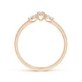 thumbnail image 2 of ANGARA Natural 0.12 Ct. Diamond Classic Ring in 14K Rose Gold for Women (Ring Size: 12), 2 of 9