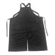 thumbnail image 2 of Delantal de peluquero delantal de pierna abierta impermeable con bolsillos delantal de cerámica de salón portátil delantal de peluquería para hombres Negro, 2 of 8
