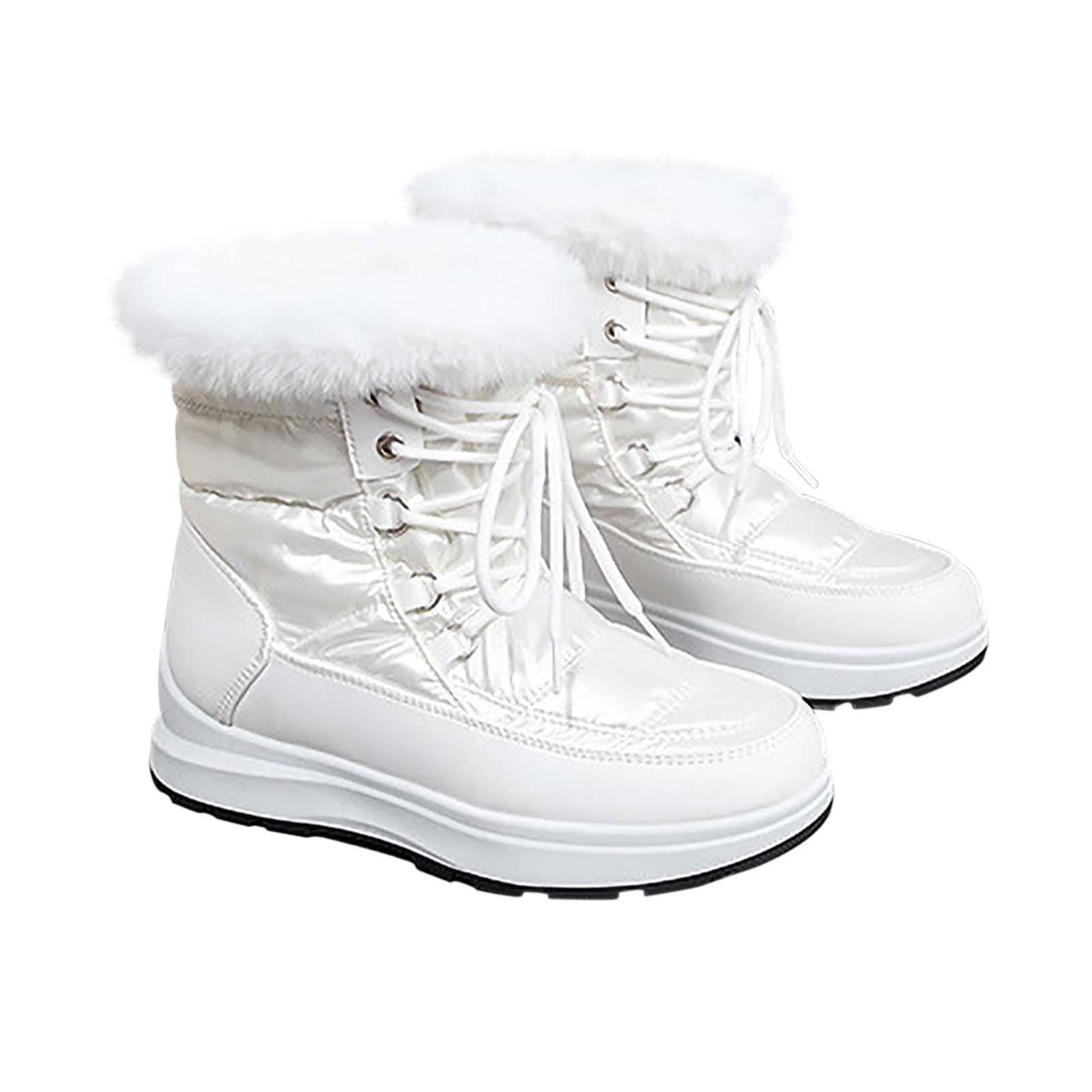 Winter Boots for Women Simulated Hair High Tube Warm Snow Boots