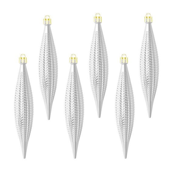 Christmas Balls Ornaments - Christmas Tree Decoration Spindle Ornaments, Shatterproof Balls Ornaments for Xmas Tree Decorations Winter New Year Party Supplies