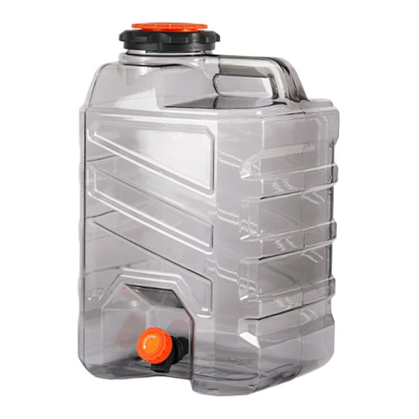 Recipiente de agua para camping con grifo, portátil, práctico y fácil de limpiar. 20 L