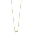 thumbnail image 2 of Primal Gold 14 Karat Yellow Gold Cubic Zirconia Heart with 1.25-inch Extension Necklace, 2 of 3