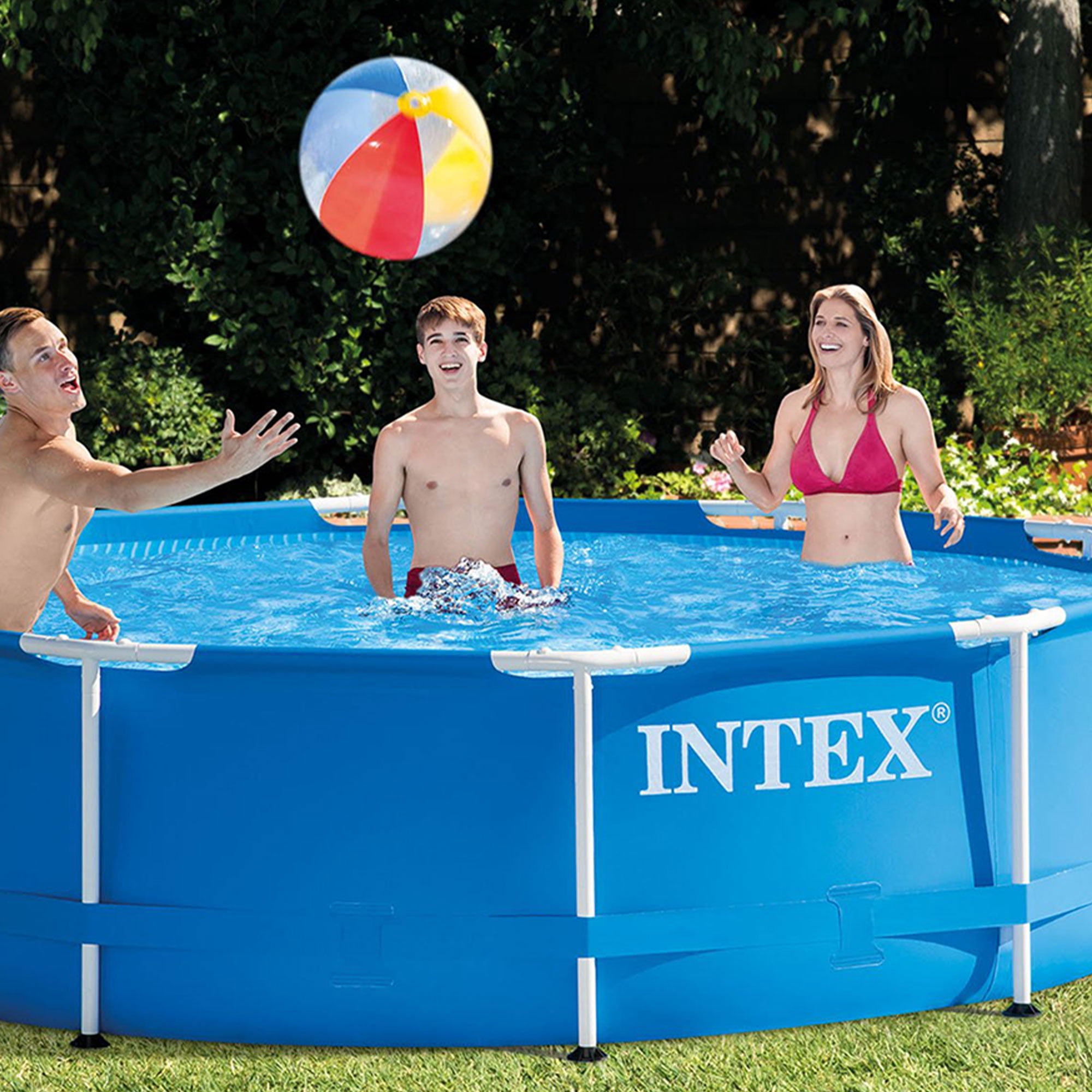 Open Box BULK Intex 10'x30" Metal Frame Pool w/ Filter Pump (1 Pallet of 32)