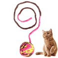 thumbnail image 1 of Cat Toy Ball Wool Interactive Funny Cat Pom Pom Toy Kitten Play Ball with Bell, 1 of 10