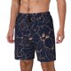 thumbnail image 1 of Balery Copper-Gold Gloss Outline Flower Bañador para hombre, shorts de playa de secado rápido con entrepierna y forro de compresión-3X-Large, 1 of 6