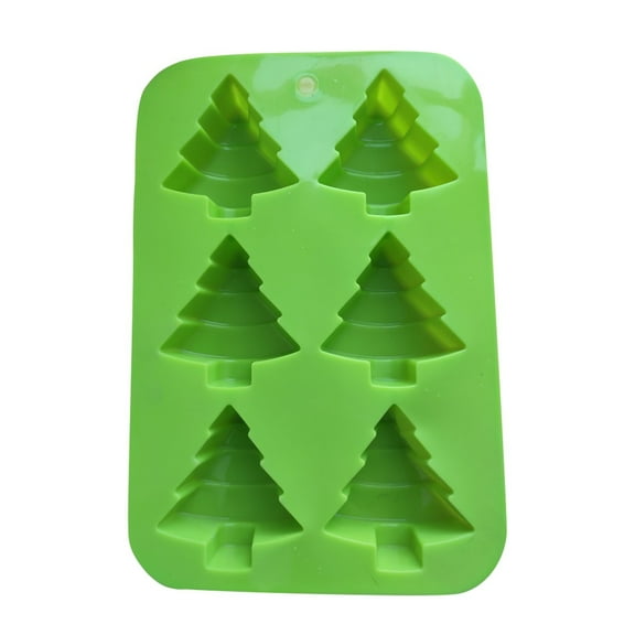 Kayannuo Christmas Christmas tree Chocolate Baking Silicone Mold, Cake Candy Handmade Mold 1PC