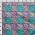 thumbnail image 4 of oneOone Cotton Poplin Turquoise Blue Fabric Stripes Fabric For Sewing Printed Craft Fabric By The Yard 42 Inch Wide, 4 of 4
