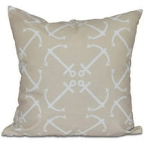 Simply Daisy 16" x 16" Anchor's Up Geometric Print Outdoor Pillow