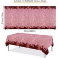 thumbnail image 3 of 3 Pack Rose Gold Sequin Tablecloth 108x54in, Glitter Diamond Plastic Table Cover for Birthday Wedding Anniversary Party, 3 of 7