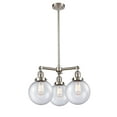 thumbnail image 2 of Innovations Lighting 207-8 Beacon Beacon 3 Light 22" Wide Chandelier - White, 2 of 7