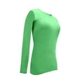 thumbnail image 3 of ACTIVE UNIFORMS Women's Under Scrub Tee Crew Neck Long Sleeve T-Shirt (Light Green, Medium), 3 of 6