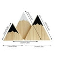 thumbnail image 3 of Yaoyar 3PC Different Sizes Mini Shelf Decor Adventure Shelf Stand Wood Decor, 3 of 7