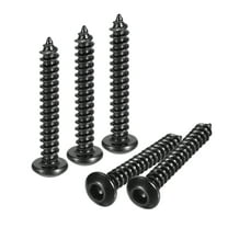 Uxcell Hex Socket Self Tapping Screws, M3 x 20mm Carbon Steel Wood Screw 25pack