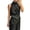 Black, variant on Women's Asymmetrical Satin Halter Tops High Neck Top Sleeveless Lace Trim Soft Asymmetrical Hem Vintage Chic Loose Blouse for Party Holiday and Daily Wear Black M